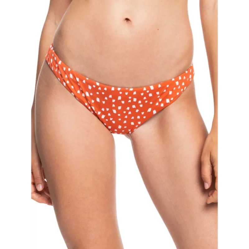 ROXY TROPICAL OASIS CHEEKY BIKINI BOTTOMS GINGER SPICE NEW DOTS XS