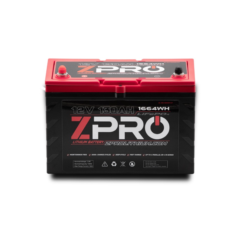 ZPRO Lithium – 12V130AH Starting/Cranking Lithium Battery