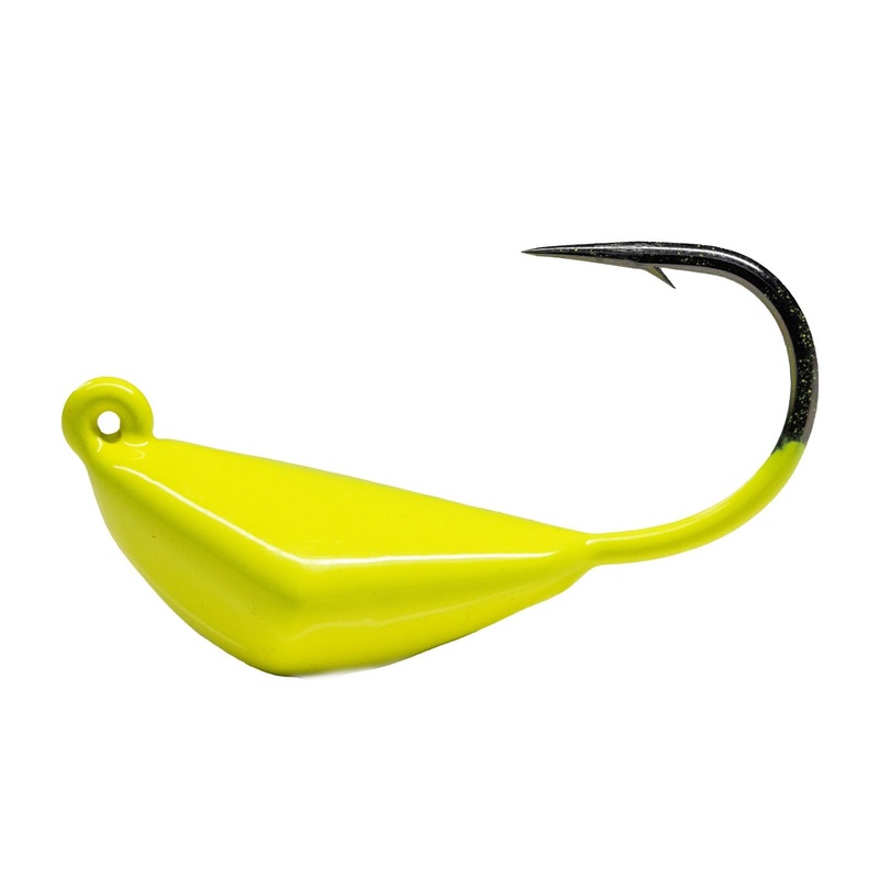 Bottom Sweeper Jigs 1/4oz 1/0 Hook (2 pack) Chartreuse