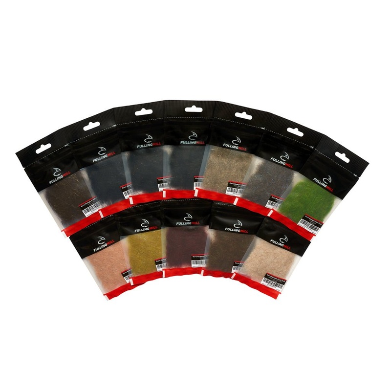 Fulling Mill Euro Nymph Flash Dub Caddis Larva Cream Pearl