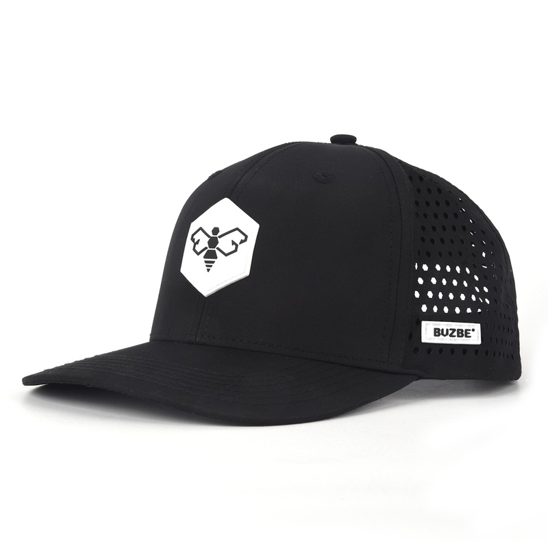 Bee Logo Performance Trucker Hat – Black
