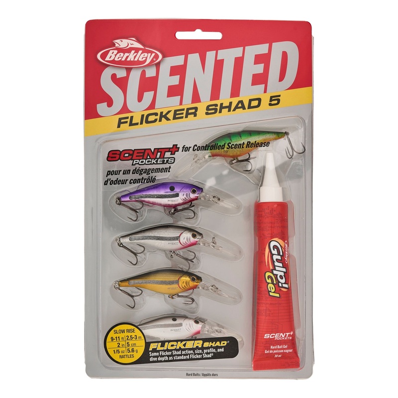 Berkley Scented Flicker Shad Baitfish Pack 5
