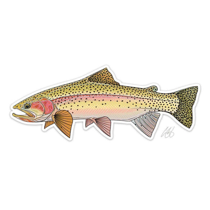 Casey Underwood Cutbow Trout Decal Sticker