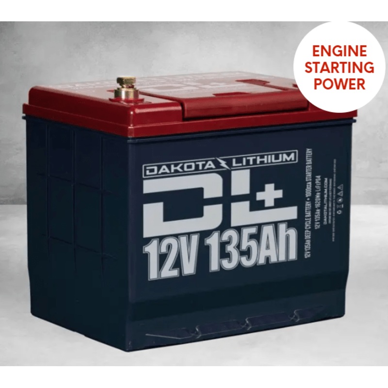Dakota 12V 135AH DUAL PURPOSE 1000CCA STARTER BATTERY PLUS DEEP CYCLE PERFORMANCE