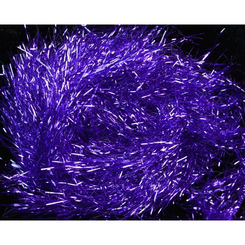 Hareline Polar Reflector Flash Chenille Black