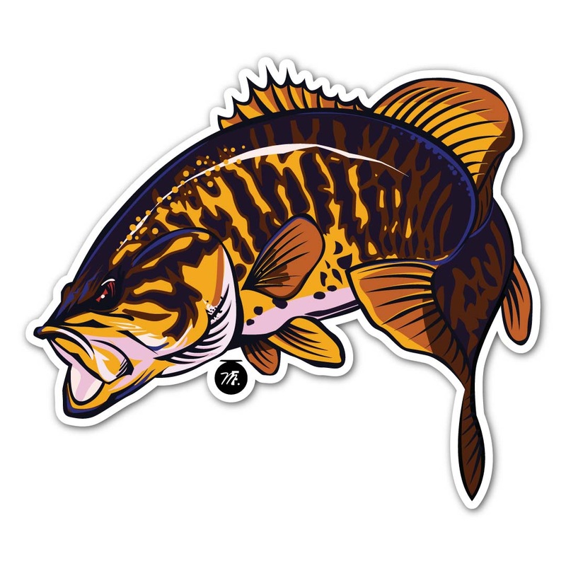 Musky Fool Bronze Back Billy Sticker Medium