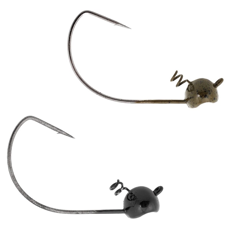 Secret Lures Tail Shaker Jig Head Wide Gap Tail Shaker (Black – 4/0 – 1/8oz. – 3pk)