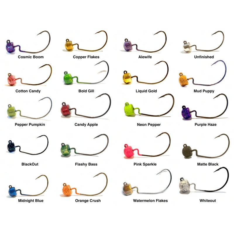 Shroom EWG Ned Rig Jig Heads 3pk 3/32oz Mud Puppy