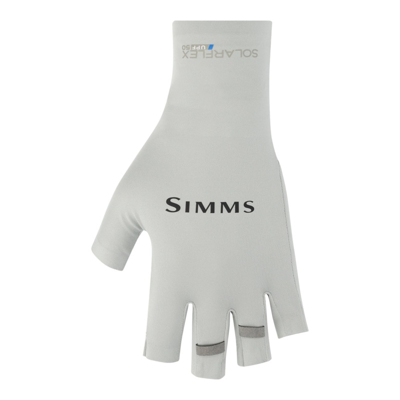 SIMMS SOLARFLEX HALF-FINGER SUNGLOVE Sterling Small