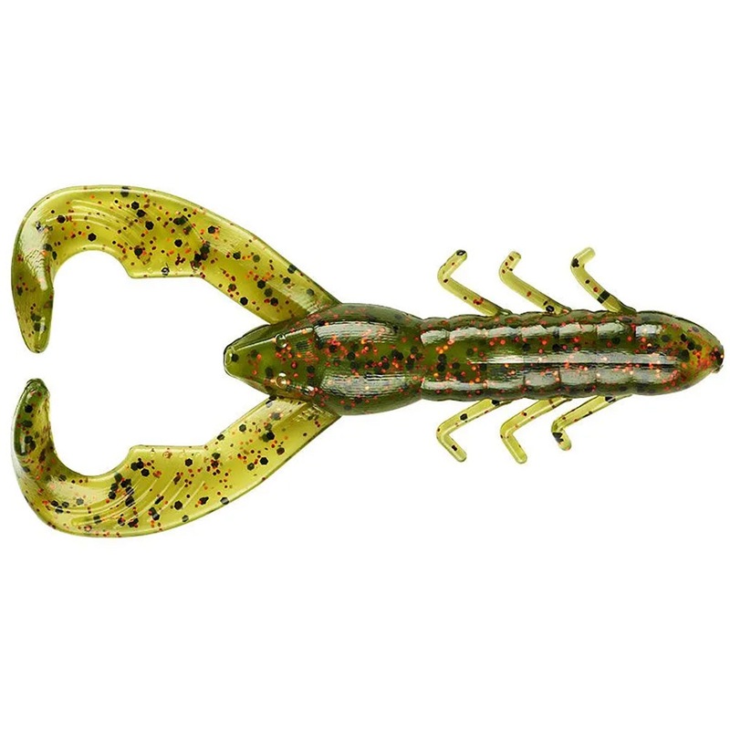 YUM Christie Craw 3 1/2 inch Soft Plastic Craw Bulk 30 pack Black Blue Flake 3.5 inch – 30 pack