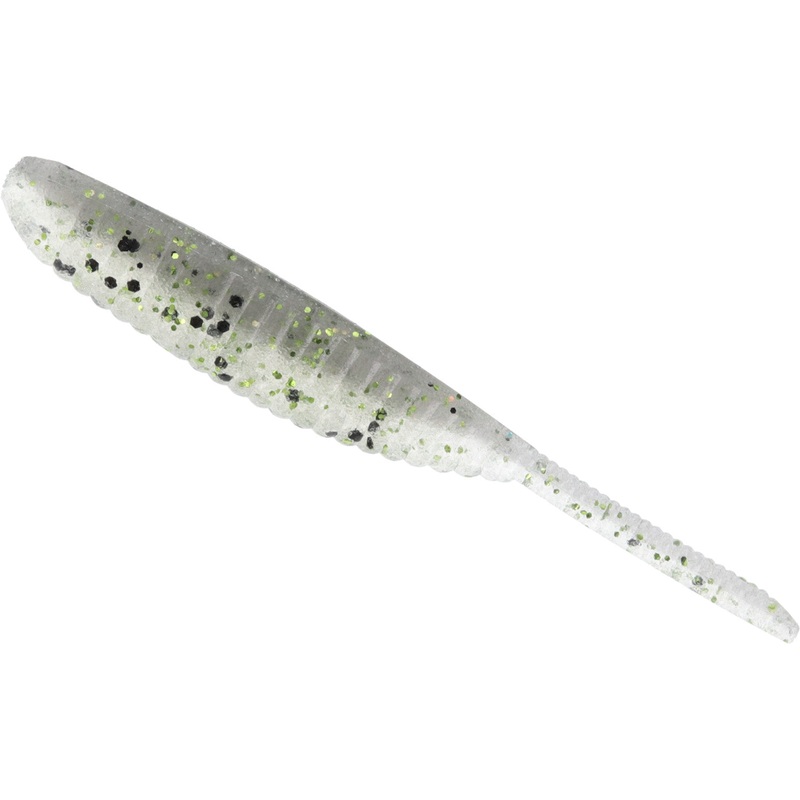 Gary Yamamoto 3 Inch Shad Shape Drop Shot Worm – 10 Pack 306/187 with Chartreuse