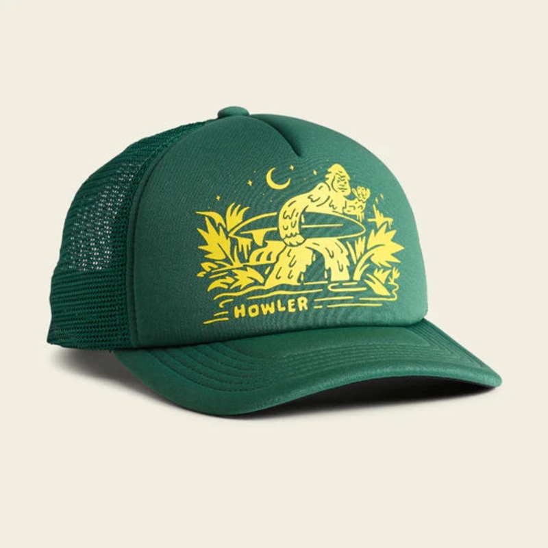 Howler Bros – Foam Doam Hat – Squatch Rider Forest Green