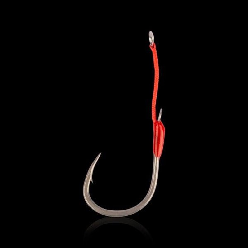 Mustad Alpha Point Hoodlum Speed Single Assist Hooks Size 5/0-Single Assist 2pk