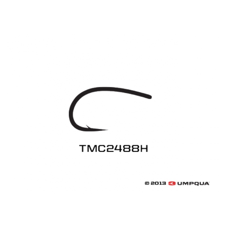 Umpqua Tiemco TMC 2488H Hooks – QTY 100 Pack – Fly Tying – Nymph 12