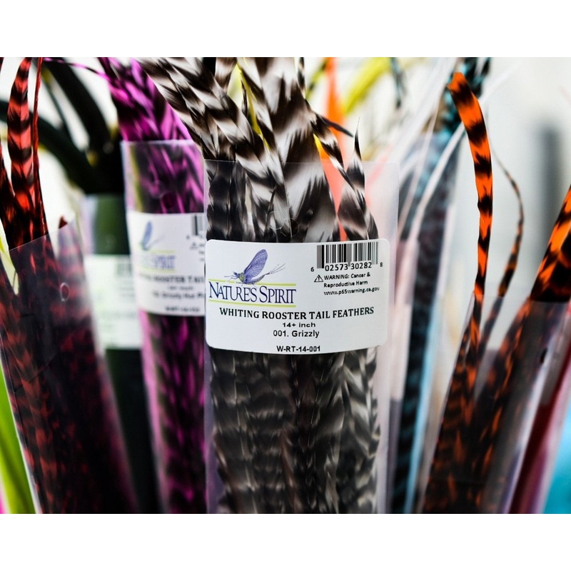 Whiting Farms Rooster Tail Feathers 6-10 in Black