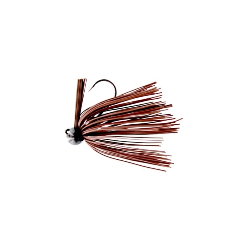 BASS PATROL RUBBER FOOTBALL JIG Brown-Rubber 1/4 oz