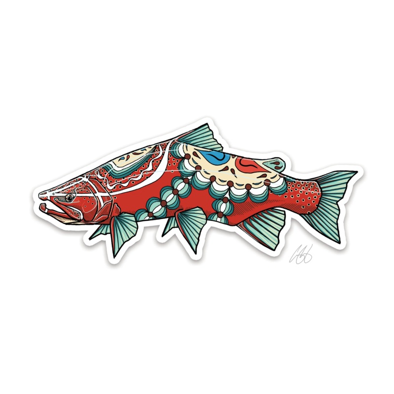 Casey Underwood Dala Trout Decal Sticker