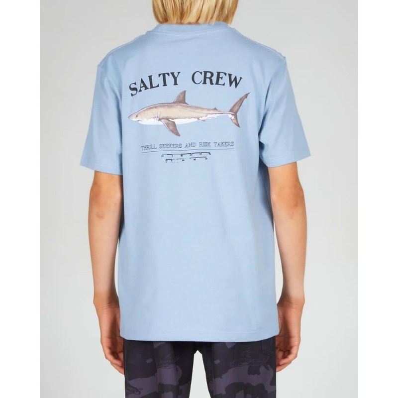 SALTY CREW BRUCE BOYS S/S TEE MARINE BLUE S