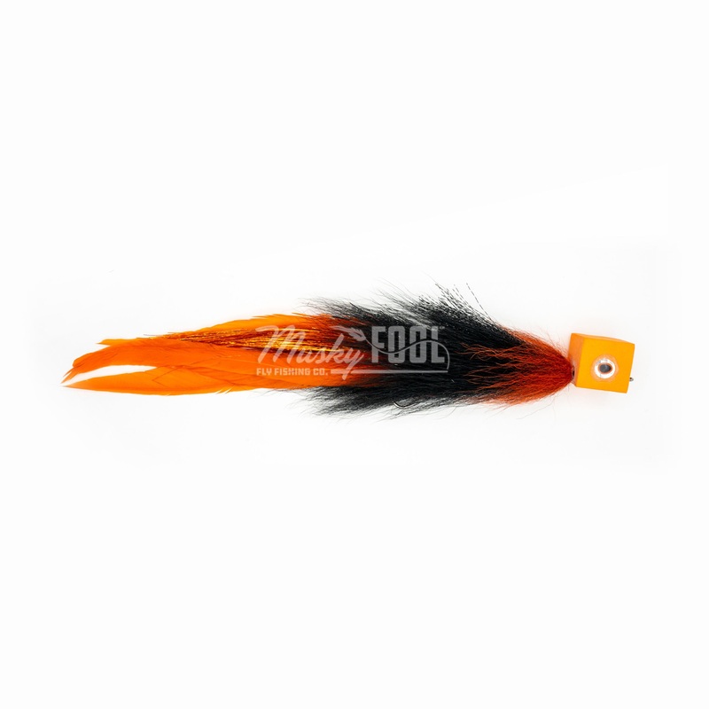 Urban Fly Co. –  Articulated Blockhead Topwater Musky Fly Cotton Candy