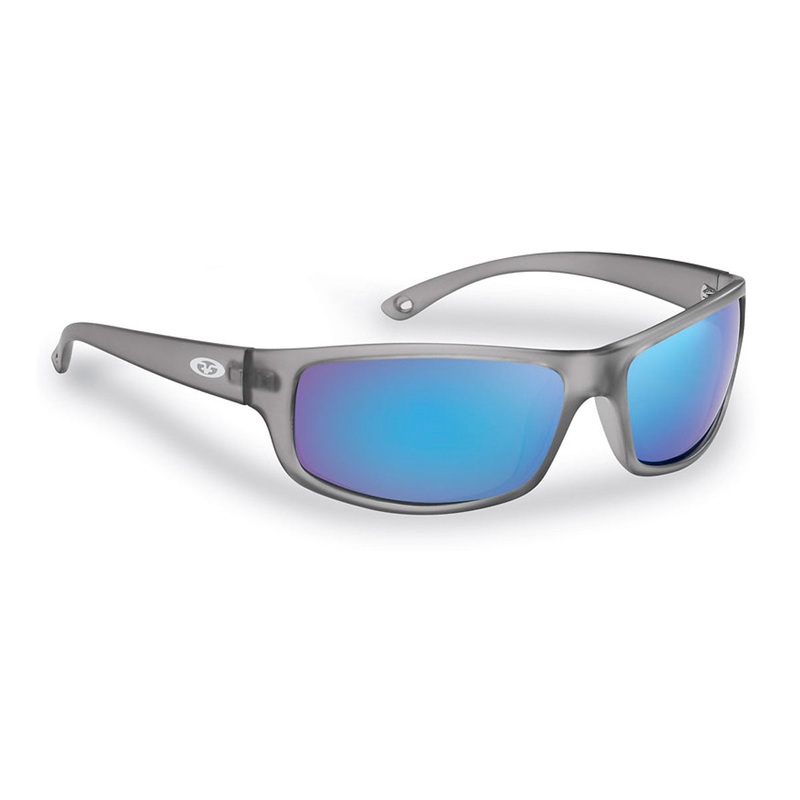 Flying Fisherman Slack Tide Sunglasses 7756GSB Granite Frame with Smoke Blue Mirror Lens
