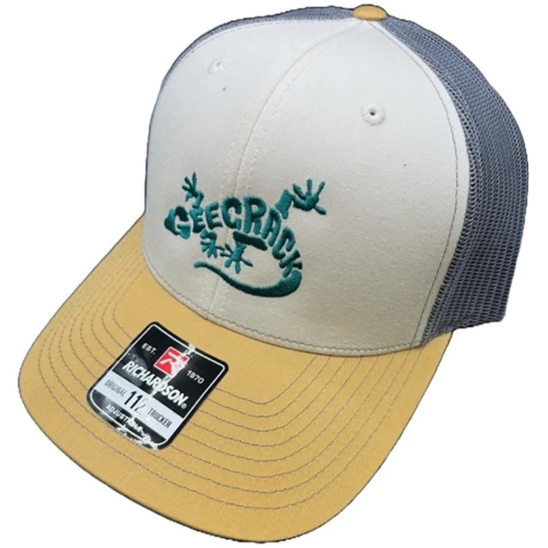 Geecrack Gecko Logo Hats Beige/Green