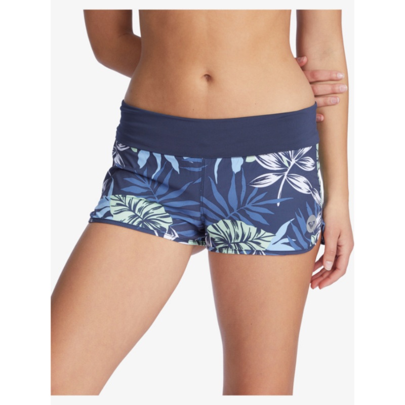 ROXY ENDLESS SUMMER PRINTED BOARDSHORTS MOOD INDIGO SEASIDE TROPICS XS