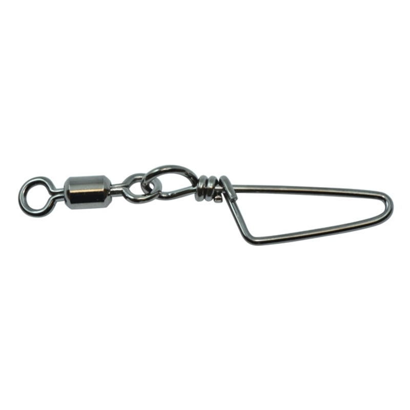 SPRO Power Swivels w/Coastlock Snap & Stainless Steel Line Ties – NSB Finish NS Black Finish Size 1/0 – 180 lb test – 2 pack
