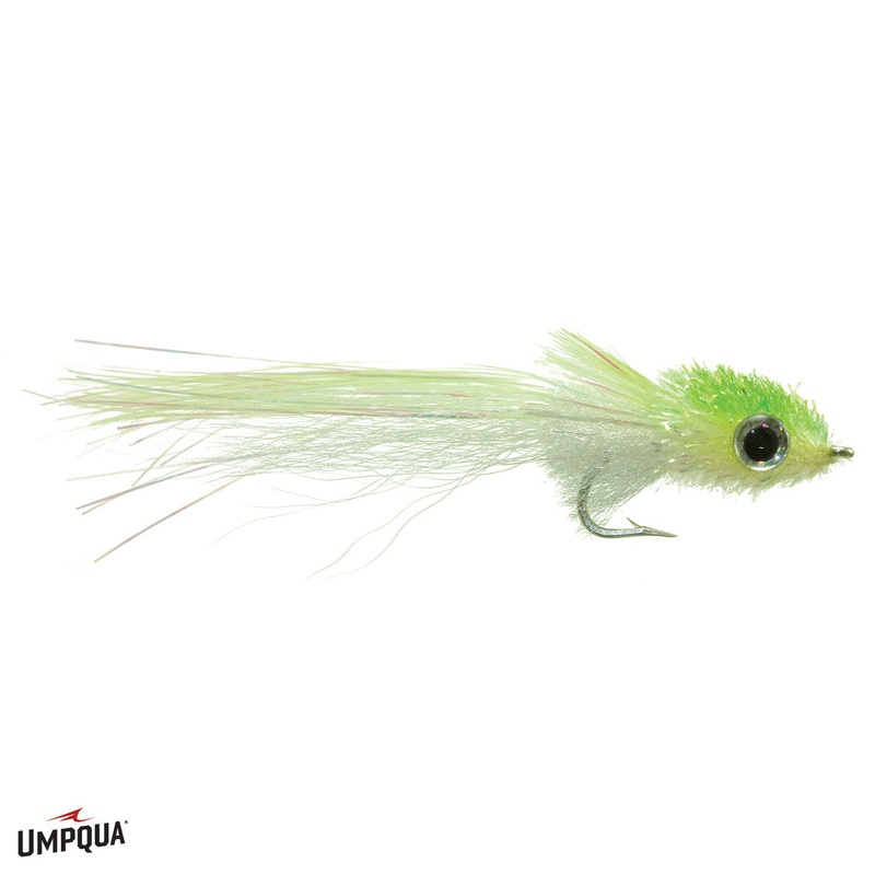 Umpqua Mini Murdich Minnow Chartreuse/White 4