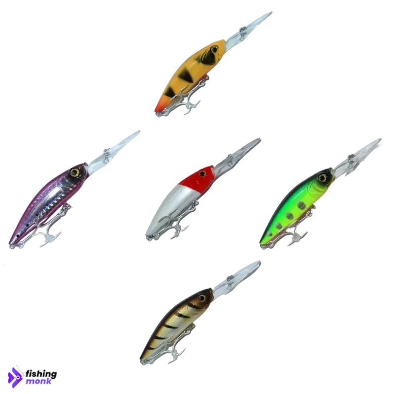 Lucana Ghosted Minnow Hard Lure Red Head 70mm/10g