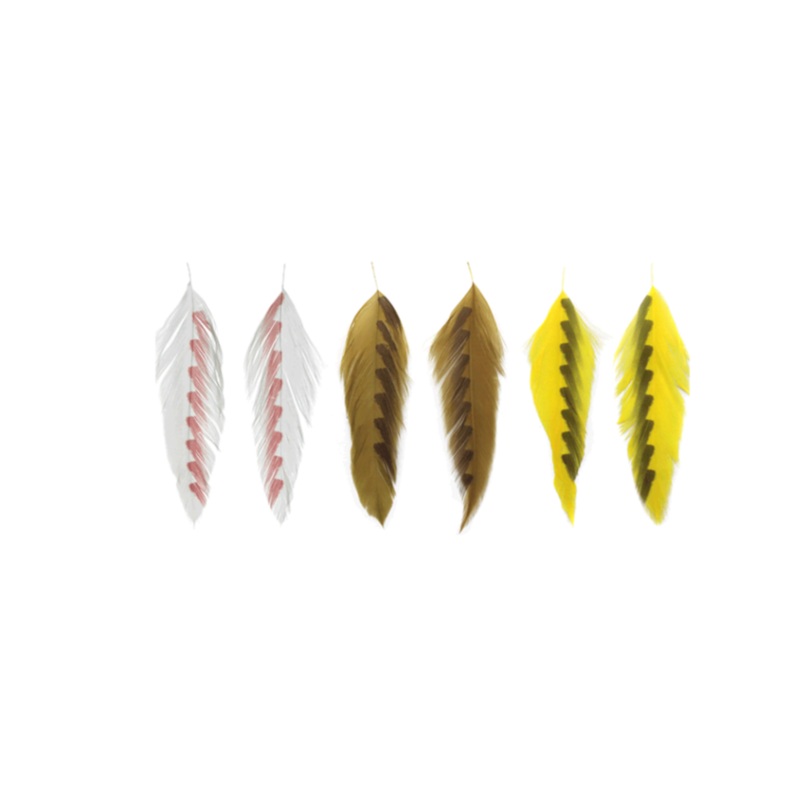 MFC Galloup’s Shark Fin Fish Feathers Olive/Brown