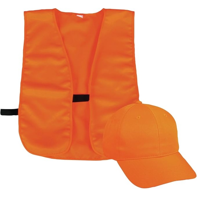 Outdoor Cap Blaze Orange Vest w/Structured Cap