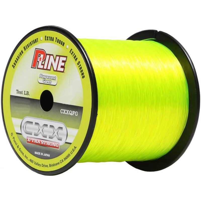 P-Line CXX Fluorescent Green X-Tra Strong Fishing Line 6 pound – 600 yards