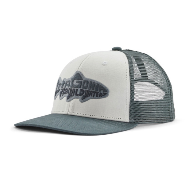 Patagonia Take a Stand Trucker Hat – Wild Waterline: White
