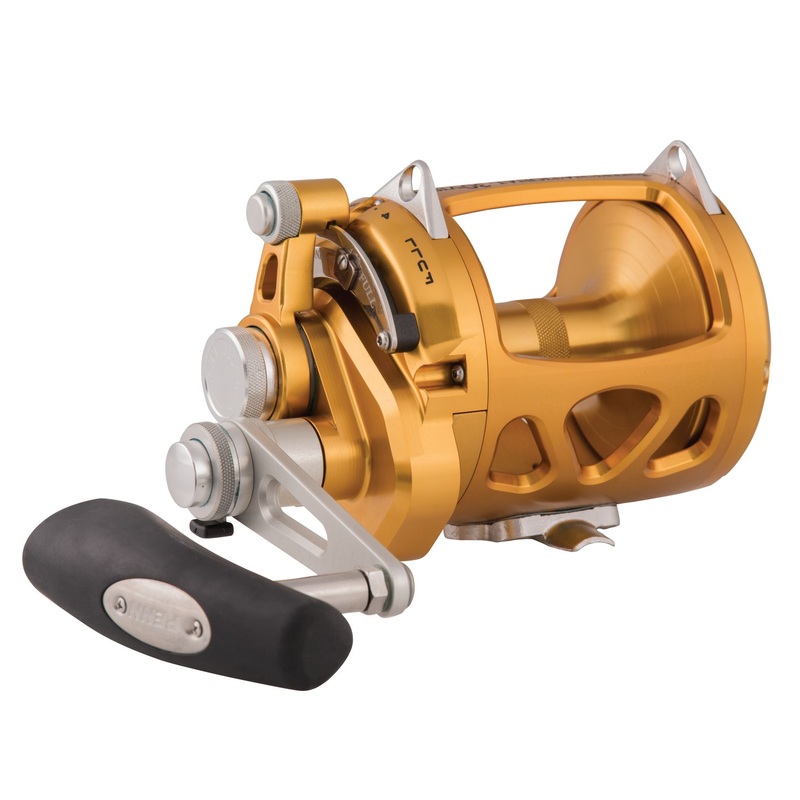 PENN International VISW 2-Speed Wide Conventional Reel 50 Gold