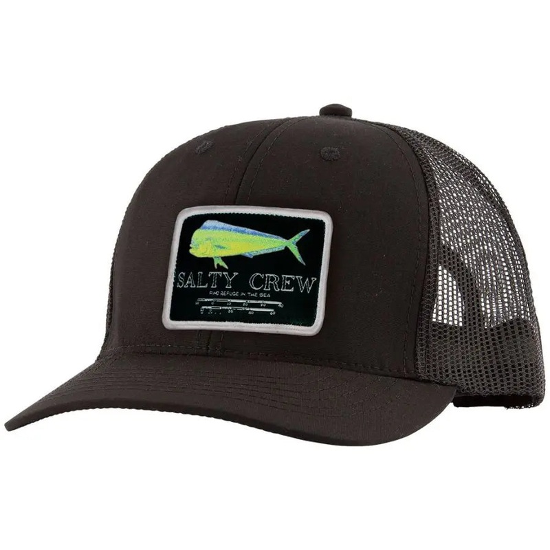 SALTY CREW MAHI MOUNT RETRO TRUCKER HAT BLACK