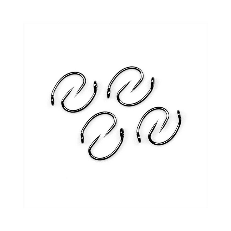 Gamakatsu C12BM Midge Hook Large Eye Barbless Hook Size Ns Black 26