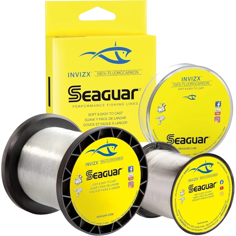 Invizx Fluorocarbon Mainline Performance Fishing Line 25lb, 200yd Clear