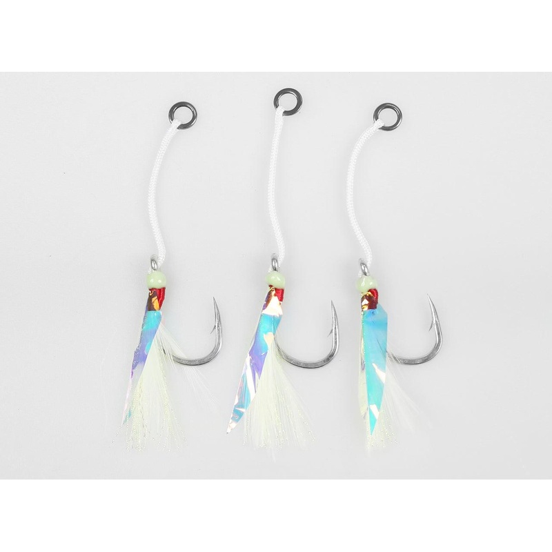 Jigging World ZBlade SJ-41 Single Assist Hooks Mad Flash 3/0