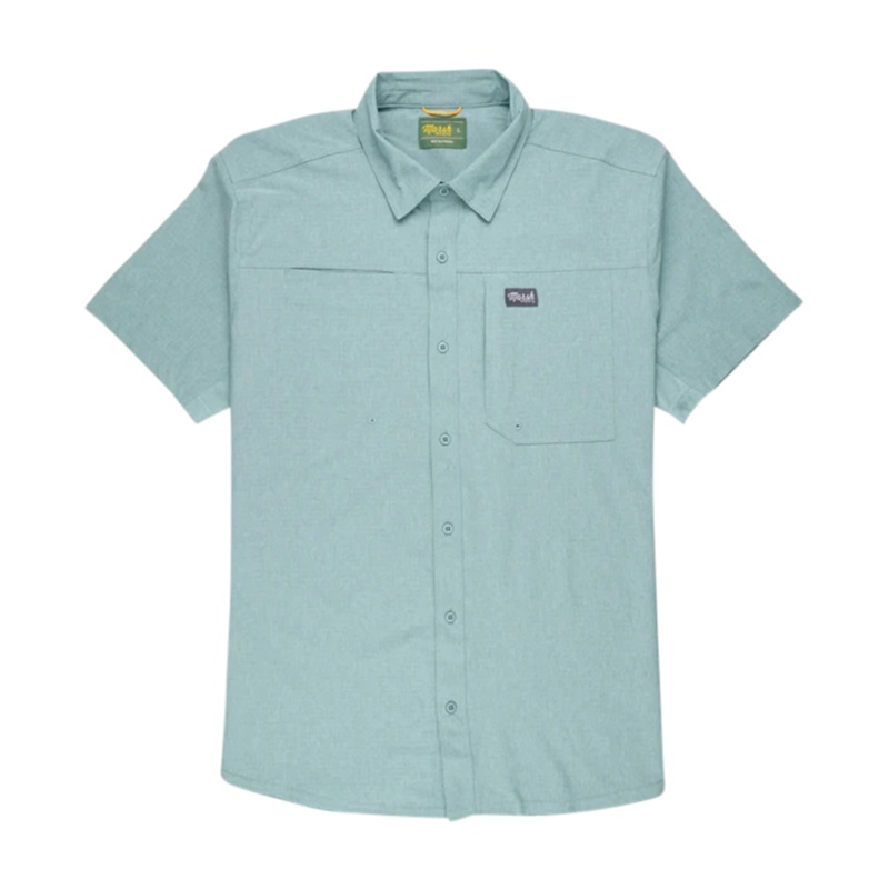 Lenwood Tech Short Sleeve Shirt Botany Bay Small