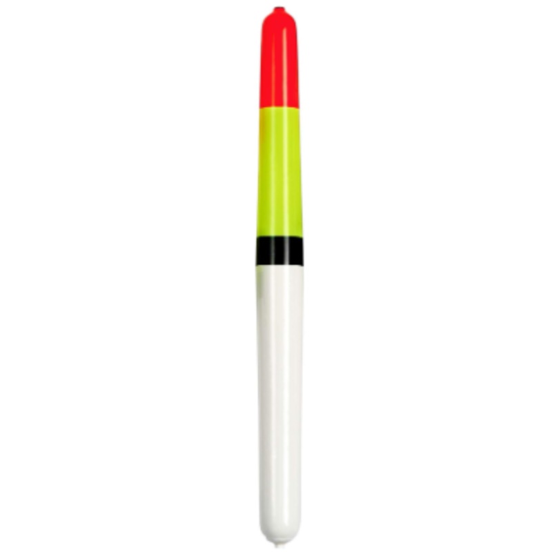 Little Joe Weighted Pole Float 10″ Fluorescent Orange/Yellow/White