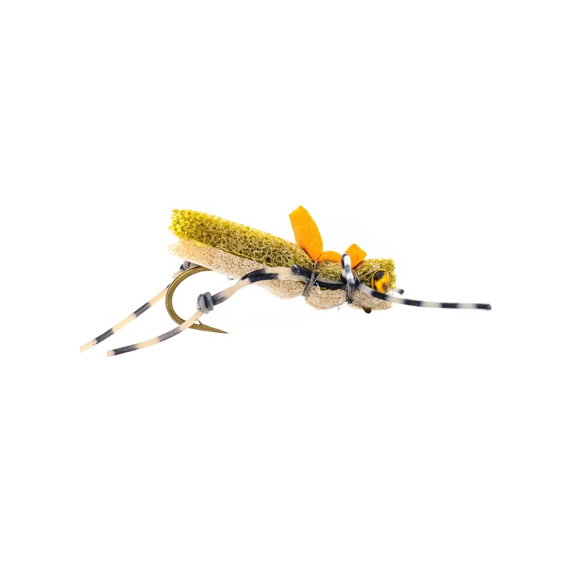 Montana Fly Company More-or-Less Hopper – Tan (3-Pack) 10 Tan