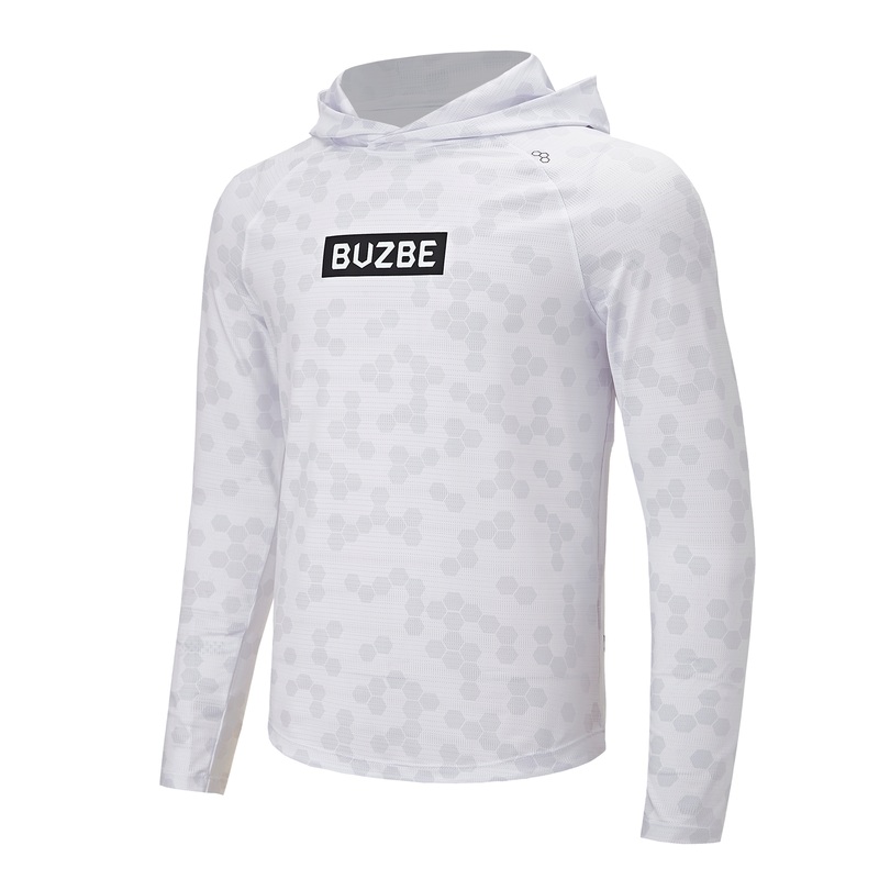 Name Badge LS Performance Hoodie – White Hex White Hex S
