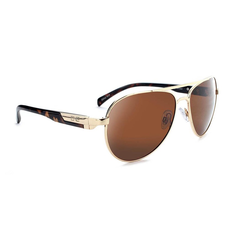 Optic Nerve One Cadet Polarized Sunglasses – Shiny Gold w/ Polarized Brown Lens