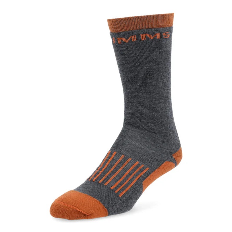 SIMMS M’S MERINO MIDWEIGHT HIKER SOCK Flame Medium