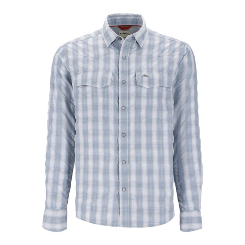 Simms – Men’s Big Sky – Long Sleeve Fishing Shirt Bimini Blue M