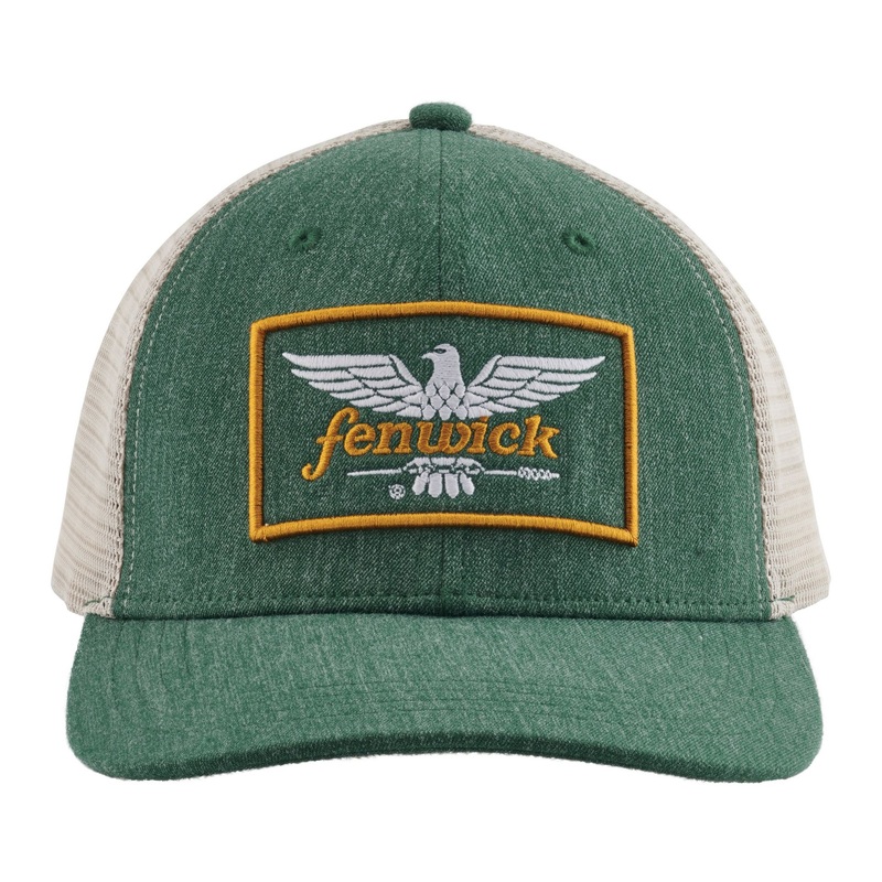 Fenwick Original Patch Trucker Hat Heather Forest Green/Ecru One Size Fits Most