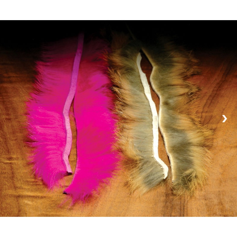 Hareline Crosscut Rabbit Strips Black