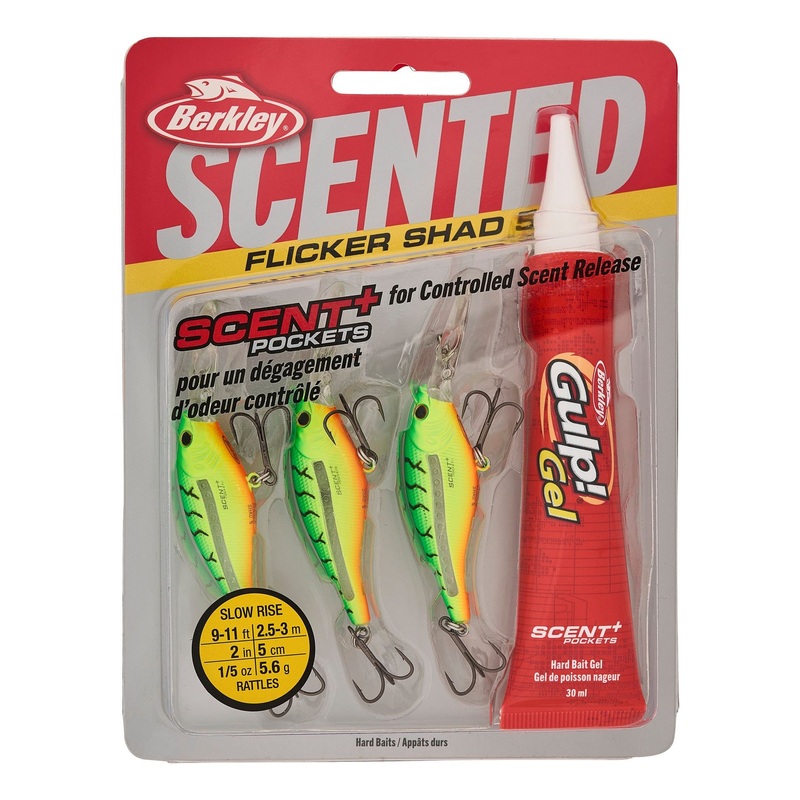 Berkley Scented Flicker Shad Pro Pack Black Gold 7