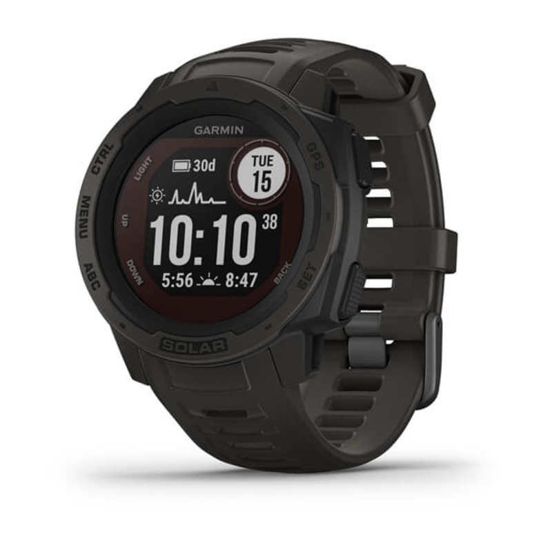 Garmin Instinct Solar GPS Watch Graphite