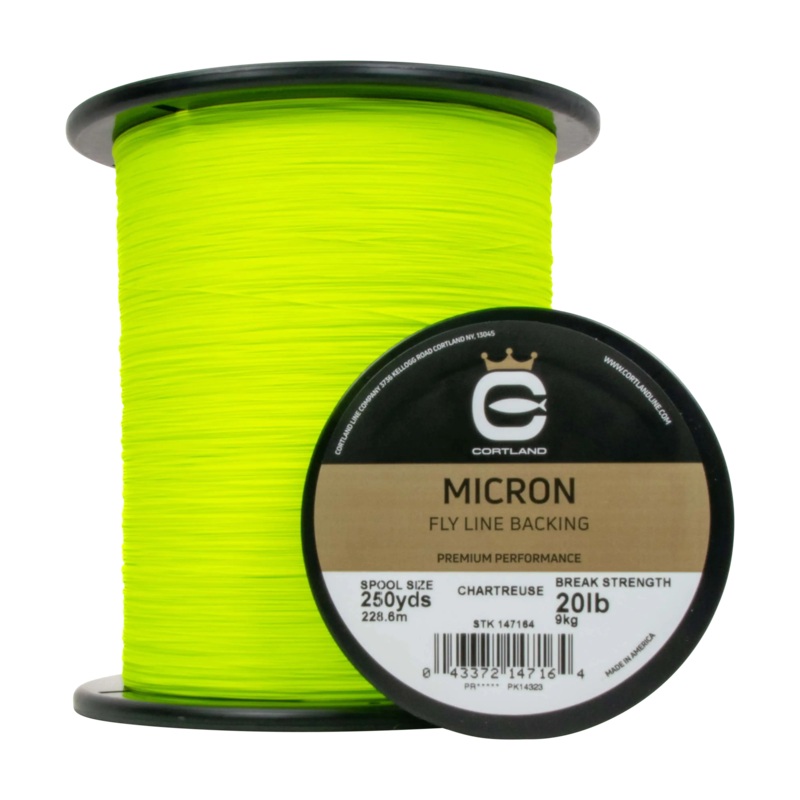 Micron Fly Line Backing White 20 lb. 100 yd.